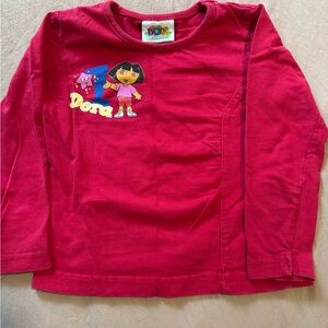 Dora the Explorer Kids' Red Long Sleeve Tee